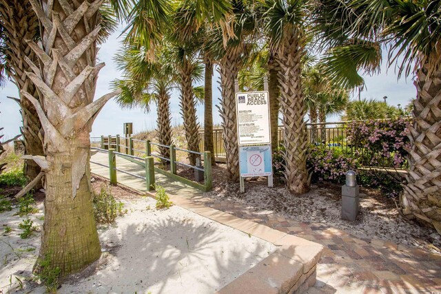 1516 Edge Dr Unit 101, North Myrtle Beach, SC 29582 - surrounding community featuring a gate and fence