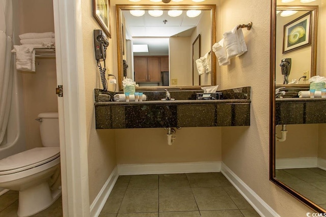 1200 N Ocean Blvd N Unit 905, Myrtle Beach, SC 29577 - bathroom featuring toilet and tile patterned floors