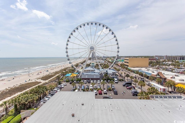 1200 N Ocean Blvd N Unit 905, Myrtle Beach, SC 29577 - bird's eye view of waterfront with a beach
