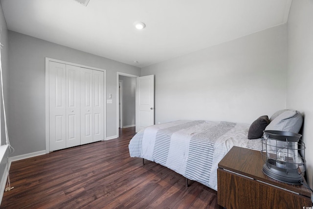 650 Woodman Dr, Conway, SC 29526 - bedroom featuring wood finished floors and a closet