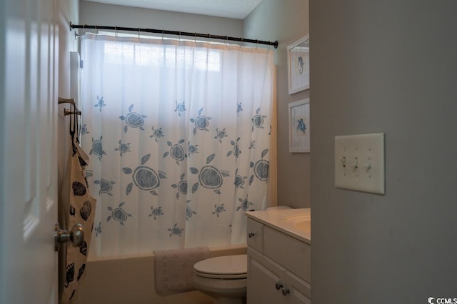 2039 Chadbury Ln, Myrtle Beach, SC 29588 - full bathroom featuring toilet, vanity, and shower / bath combination with curtain