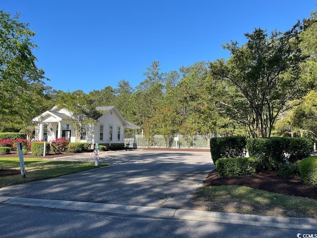 view of asphalt driveway