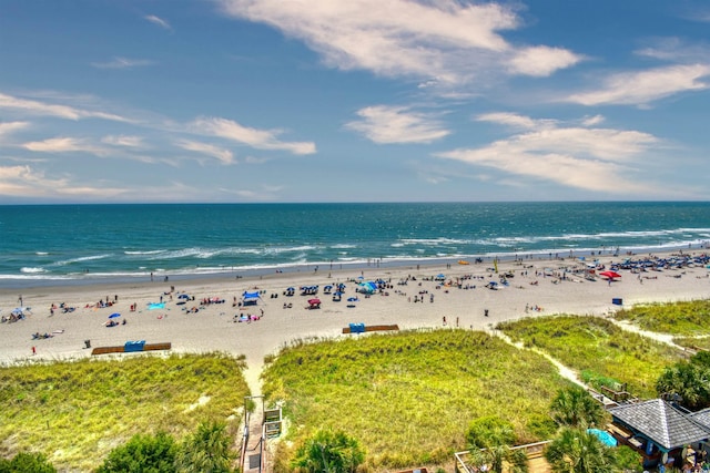 water view with a beach view