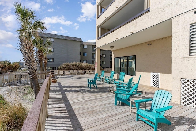 6100 N Ocean Blvd Unit 804, North Myrtle Beach, SC 29582 - view of wooden deck