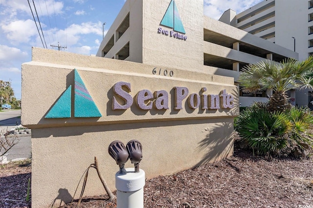 6100 N Ocean Blvd Unit 804, North Myrtle Beach, SC 29582 - view of community / neighborhood sign