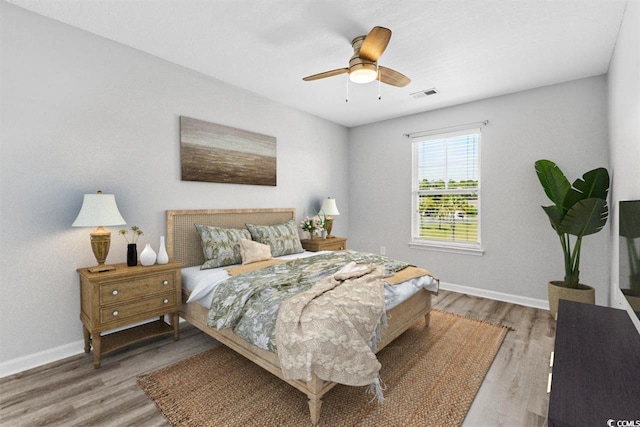 356 Whipple Run Loop, Myrtle Beach, SC 29588 - bedroom featuring wood finished floors and a ceiling fan