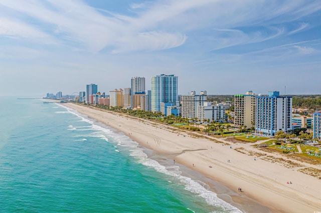 356 Whipple Run Loop, Myrtle Beach, SC 29588 - drone / aerial view of unending shoreline and city skyline