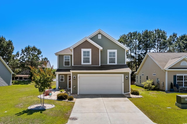 356 Whipple Run Loop, Myrtle Beach, SC 29588 - traditional-style home with a garage, concrete driveway, and a front yard