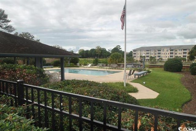 880 Briarwood Dr, Myrtle Beach, SC 29572 - community pool featuring a patio area