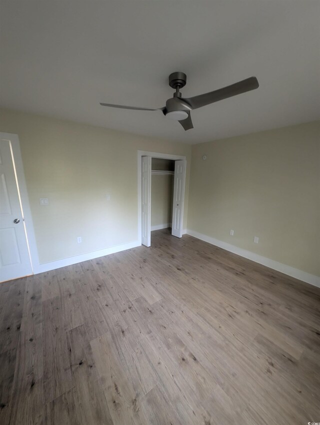 880 Briarwood Dr, Myrtle Beach, SC 29572 - spare room with ceiling fan and wood finished floors