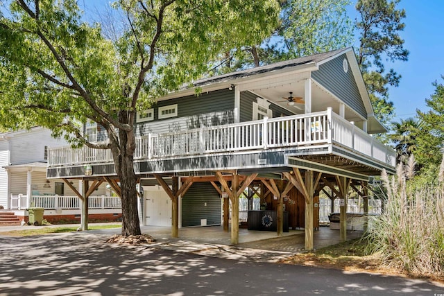 6001-8050 S Kings Hwy, Myrtle Beach, SC 29575 - view of front of property with a carport and ceiling fan