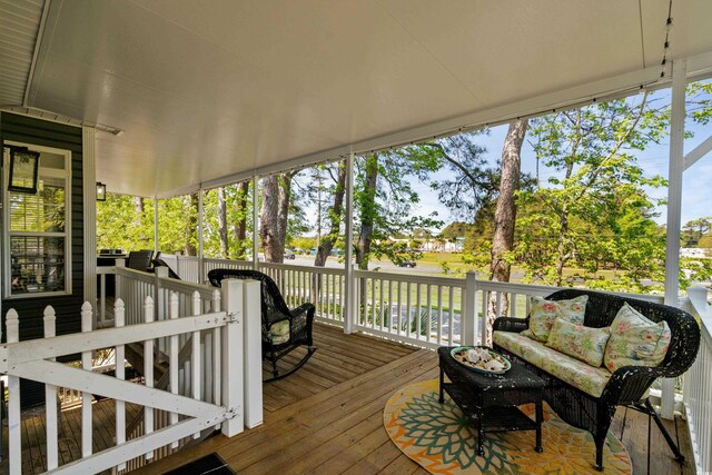 6001-8050 S Kings Hwy, Myrtle Beach, SC 29575 - view of wooden terrace