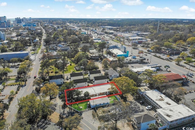 706 Mitchell Dr, Myrtle Beach, SC 29577 - aerial view of property's location with property parcel outlined