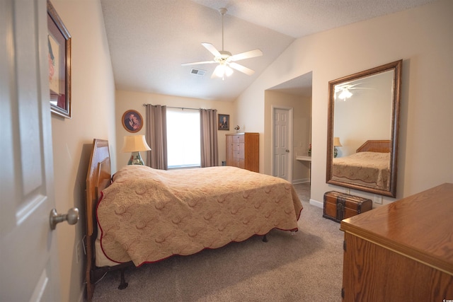 331 Andorra St, Longs, SC 29568 - carpeted bedroom with lofted ceiling, a ceiling fan, and baseboards