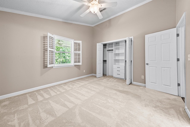 1516 Saint George Ln, Myrtle Beach, SC 29588 - unfurnished bedroom with baseboards, ornamental molding, and light colored carpet