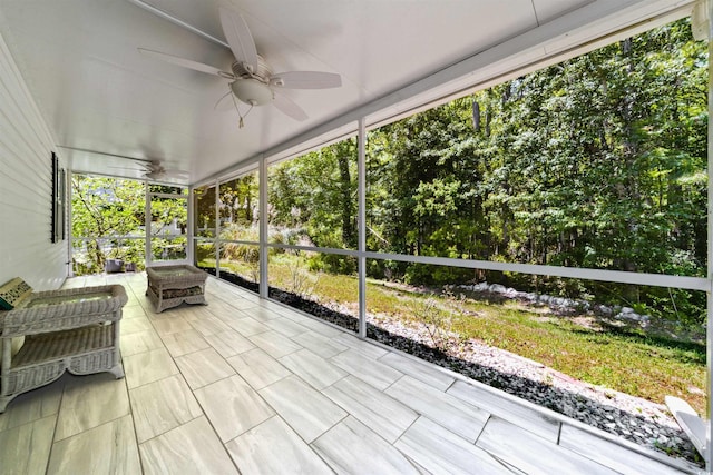 1516 Saint George Ln, Myrtle Beach, SC 29588 - sunroom featuring a ceiling fan