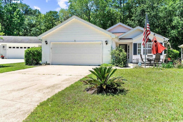 1516 Saint George Ln, Myrtle Beach, SC 29588 - single story home featuring an attached garage, driveway, and a front lawn