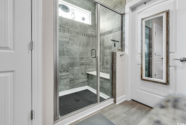 full bath with a stall shower
