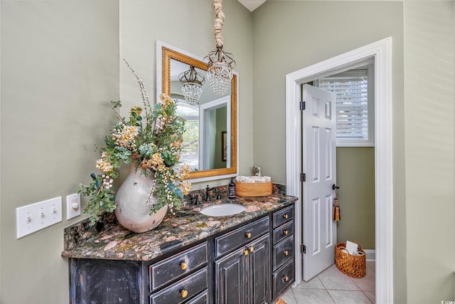 2278 Big Landing Dr, Little River, SC 29566 - bathroom featuring vanity and tile patterned flooring