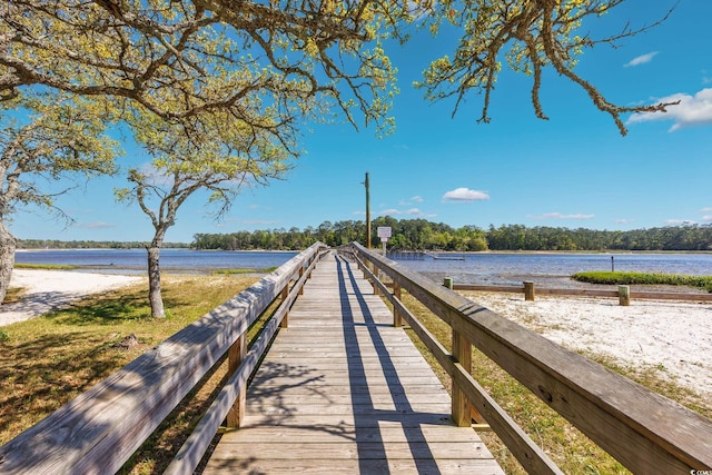 2278 Big Landing Dr, Little River, SC 29566 - dock area with a water view