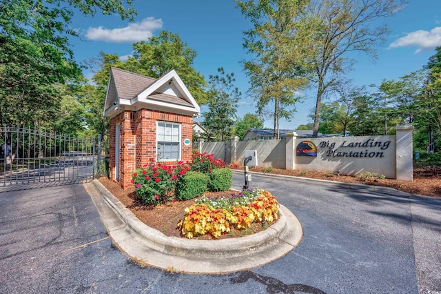 2278 Big Landing Dr, Little River, SC 29566 - community / neighborhood sign with fence and a gate