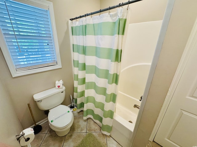 6001-1322 S Kings Hwy, Myrtle Beach, SC 29575 - bathroom featuring tile patterned floors, toilet, and shower / bath combo