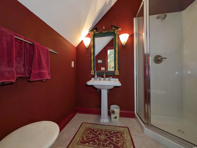 710 Masters Dr, Pawleys Island, SC 29585 - full bathroom featuring tile patterned floors and a stall shower