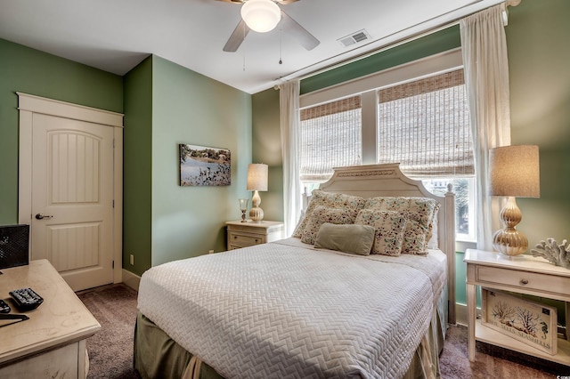 4964 Salt Creek Ct, North Myrtle Beach, SC 29582 - bedroom with carpet and a ceiling fan