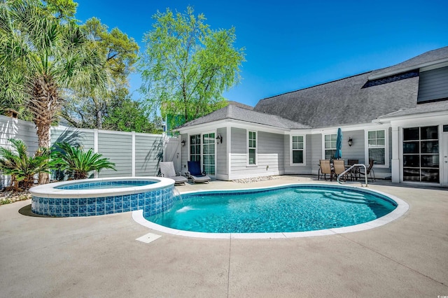 4964 Salt Creek Ct, North Myrtle Beach, SC 29582 - view of swimming pool featuring a patio area and a pool with connected hot tub
