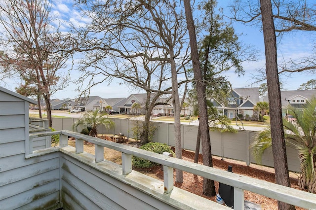 balcony featuring a residential view