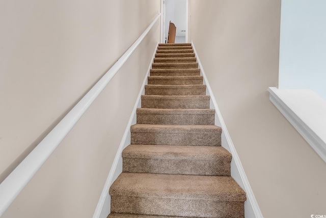 view of stairs