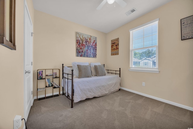 2771 Eclipse Dr, Myrtle Beach, SC 29577 - carpeted bedroom featuring baseboards and ceiling fan