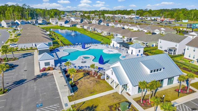 2771 Eclipse Dr, Myrtle Beach, SC 29577 - bird's eye view of a pool and a nearby body of water