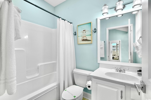 1010B S Ocean Blvd, Surfside Beach, SC 29575 - bathroom featuring vanity and shower / bathtub combination with curtain