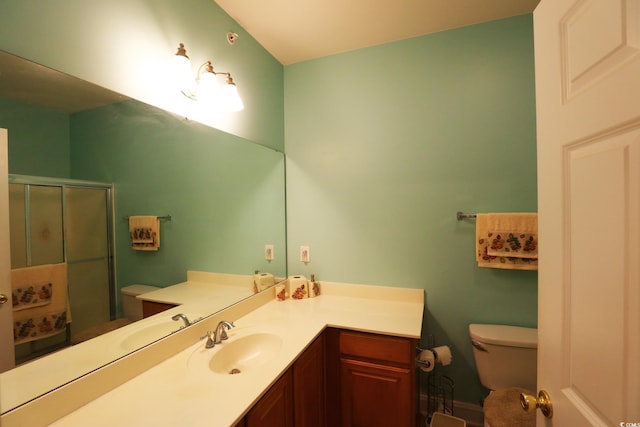 110 Portsmith Dr Unit 8, Myrtle Beach, SC 29588 - bathroom with toilet, a stall shower, and vanity