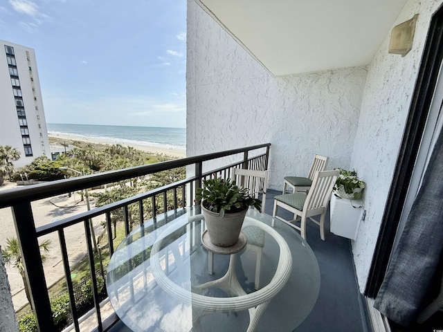 2001 S Ocean Blvd S Unit 511, Myrtle Beach, SC 29577 - balcony with a beach view and a water view