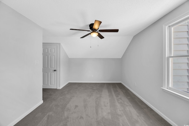 202 Berkshire Dr, Myrtle Beach, SC 29588 - bonus room featuring lofted ceiling, carpet flooring, ceiling fan, and a healthy amount of sunlight