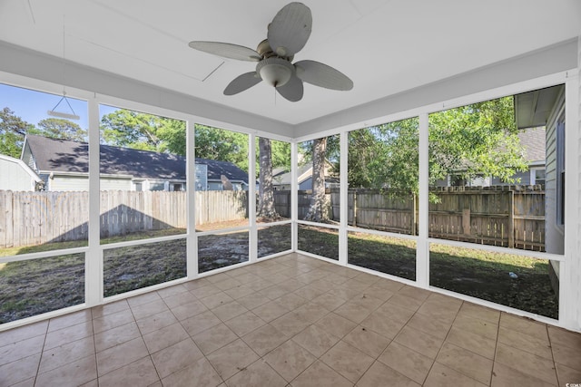 202 Berkshire Dr, Myrtle Beach, SC 29588 - unfurnished sunroom with ceiling fan