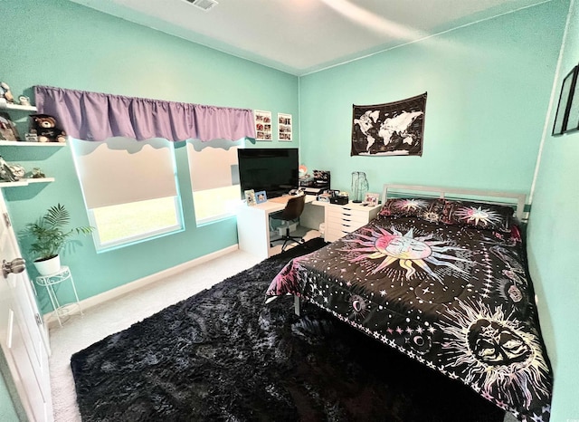 147 Marsh Deer Pl, Surfside Beach, SC 29575 - carpeted bedroom with an office area and lofted ceiling