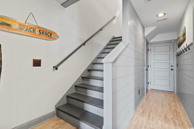 19 Red Skiff Ln Unit 15, Pawleys Island, SC 29585 - stairs with wood finished floors