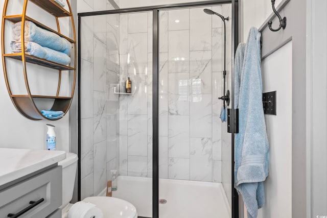 19 Red Skiff Ln Unit 15, Pawleys Island, SC 29585 - bathroom featuring a stall shower and vanity