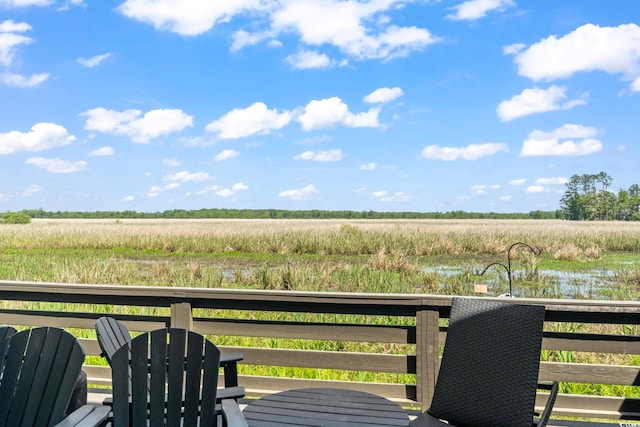 19 Red Skiff Ln Unit 15, Pawleys Island, SC 29585 - deck with a view of rural / pastoral area
