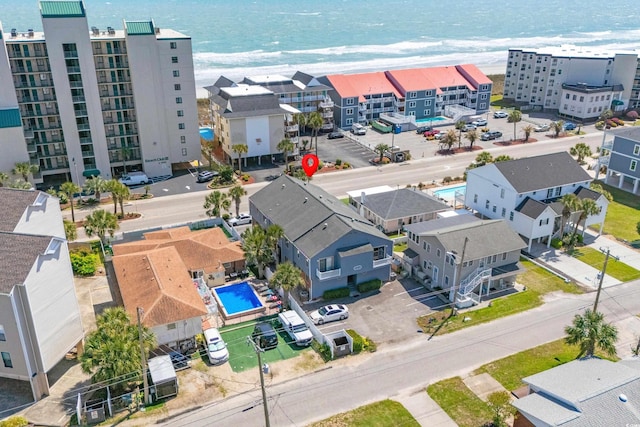 4504 S Ocean Blvd Unit A, North Myrtle Beach, SC 29582 - birds eye view of property featuring a water view