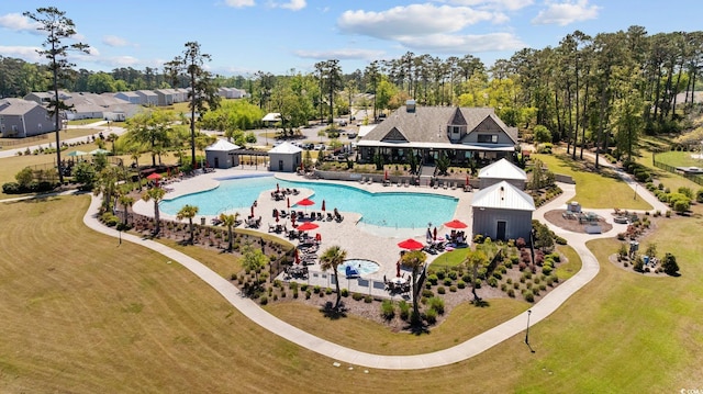 351 Logan St, Little River, SC 29566 - community pool with a yard and view of scattered trees