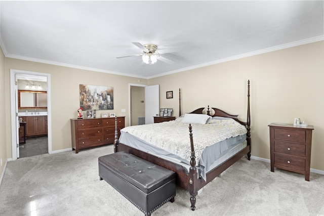 1869 Meadowood Ln, Longs, SC 29568 - bedroom featuring light carpet and ornamental molding