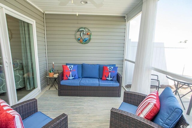 2005 Willow Run Dr Unit C, Little River, SC 29566 - balcony with an outdoor hangout area