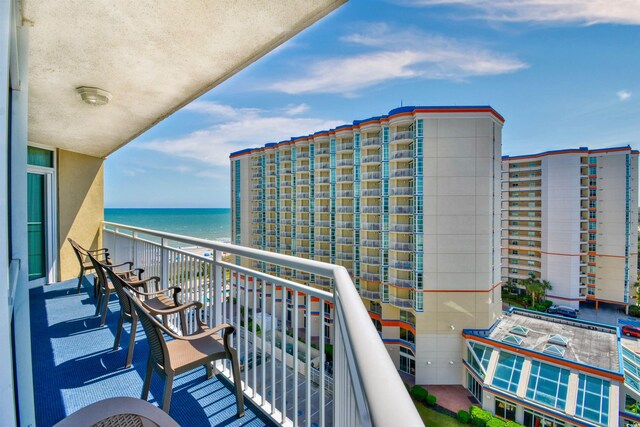 5300 N Ocean Blvd Unit 923, Myrtle Beach, SC 29577 - balcony with a water view