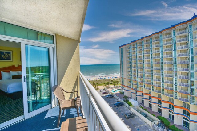 5300 N Ocean Blvd Unit 923, Myrtle Beach, SC 29577 - balcony with a water view