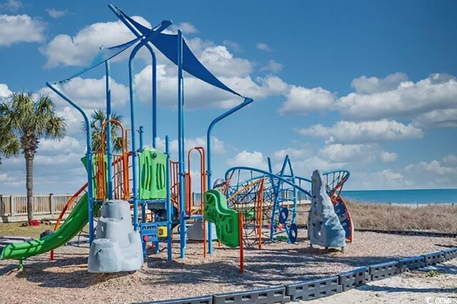 5300 N Ocean Blvd Unit 923, Myrtle Beach, SC 29577 - community play area with a water view and fence