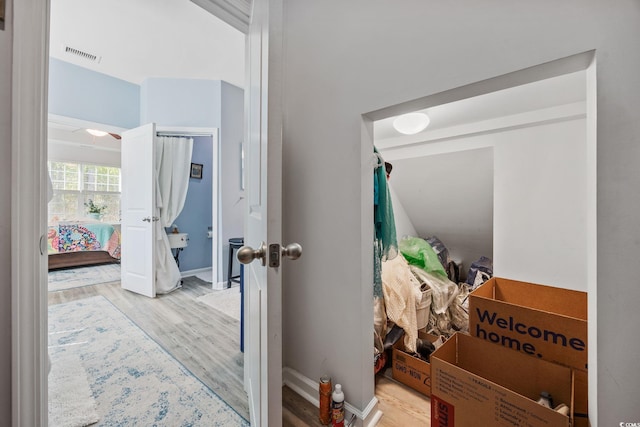 1208 Camlet Ln, Little River, SC 29566 - corridor with light wood-style floors and baseboards